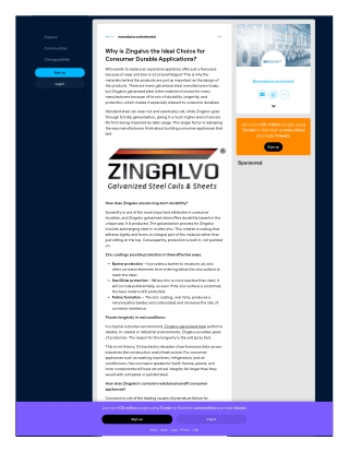 Why is Zingalvo the Ideal Choice for Consumer Durable Applications