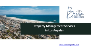 Property Management Services in Los Angeles - www.bessaproperties.com