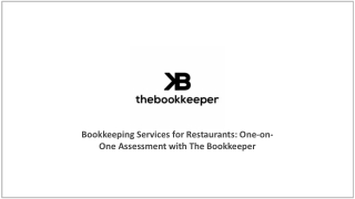 Bookkeeping Services for Restaurants: One-on-One Assessment with The Bookkeeper