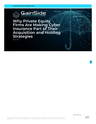 Why private equity firms are making cyber insurance part of their acquisition,