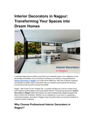 Interior Decorators in Nagpur