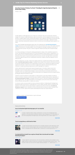 Security Concerns Slowing You Down? Chandigarh’s App Development Experts Ensure