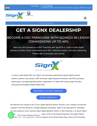GET A SIGNX DEALERSHIP