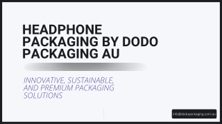 Headphone Packaging – Where Innovation Meets Style