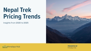 Nepal Trek Pricing Trends