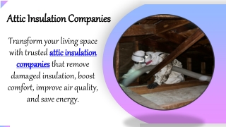 Attic Insulation Companies