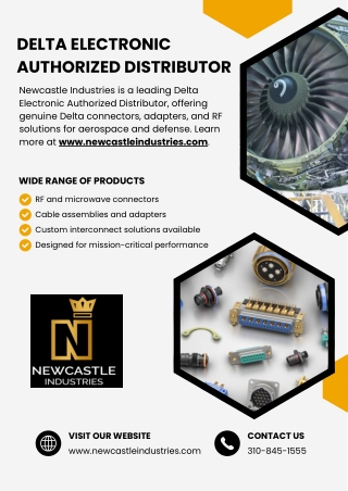 Delta Electronic Authorized Distributor - www.newcastleindustries.com