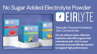 No Sugar Added Electrolyte Powder