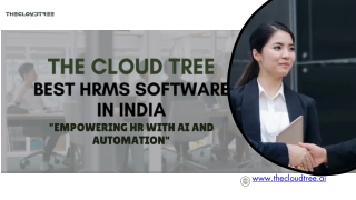 The Cloud tree Best HRMS Software in India