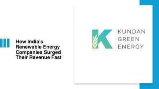 How India’s Renewable Energy Companies Surged Their Revenue Fast