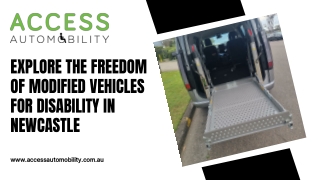 Explore the Freedom of Modified Vehicles for Disability in Newcastle