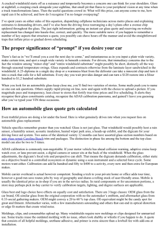 Get an Instant Auto Glass Quote for On-Site Replacement Near You