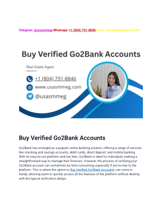 How to Buy Verified Go2bank Accounts Quickly & Securely