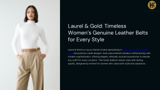 Timeless Women’s Genuine Leather Belts for Every Style