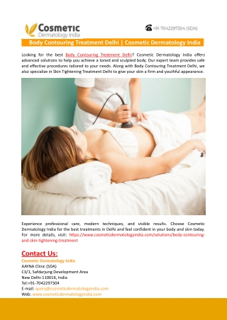 Body Contouring Treatment Delhi