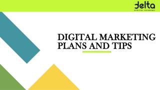 DELTA DIGITAL MARKETING PLANS AND TIPS