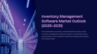 Inventory-Management-Software-Market-Outlook-2025-2031