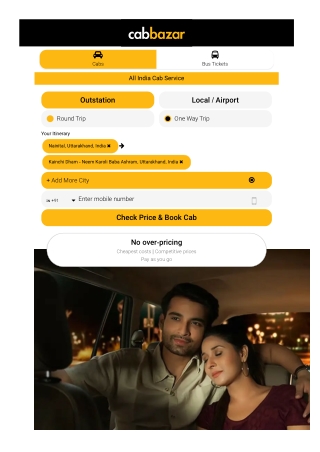 Nainital to Kainchi Dham Taxi Fare