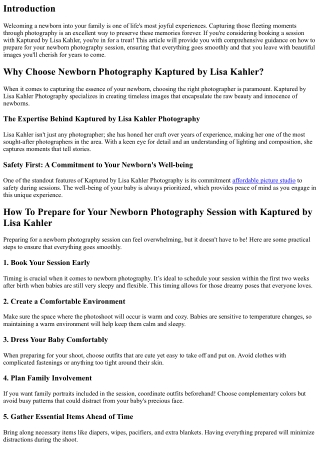 How To Prepare for Your Newborn Photography Session with Kaptured by Lisa Kahler