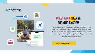 WhatsApp Travel Booking System