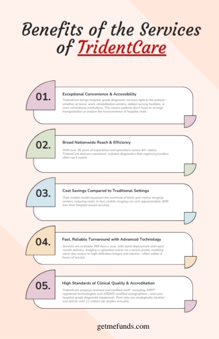 Benefits of the Services of TridentCare - Experience Healthcare Without Boundaries