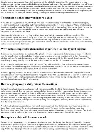 Mobile Chip Repair for Busy Parents: Save Time, Drive Safe