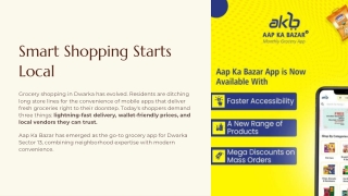 Aap Ka Bazar – The Smartest Local Grocery App in Dwarka Sector 13, Delhi