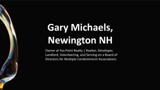 Gary Michaels (Newington, NH) - A Vision-to-Blueprint Creator