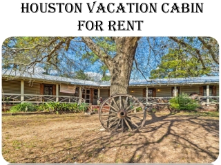 Houston vacation cabin for rent