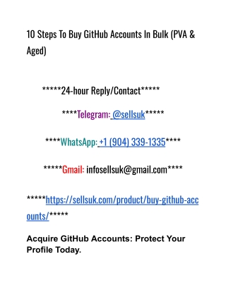 10 Steps To Buy GitHub Accounts In Bulk (PVA & Aged)-1