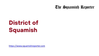 District of Squamish - www.squamishreporter.com