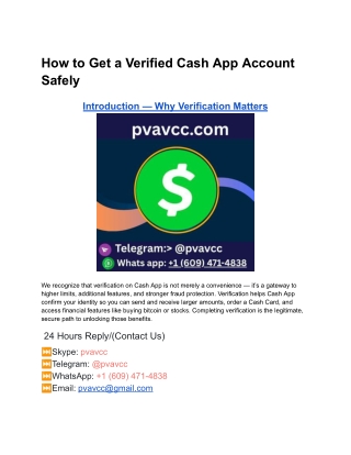 verified Cash App Accounts For Sale