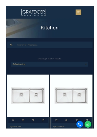 Buy Grafdoer Kitchen Faucets & Sinks Online at Best Price
