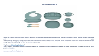 silicone baby feeding set