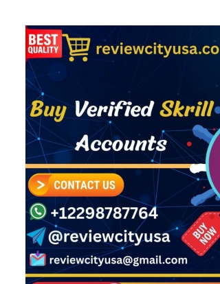 Buy Verified Skrill Accounts