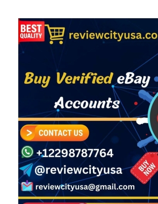 Buy Verified eBay Accounts