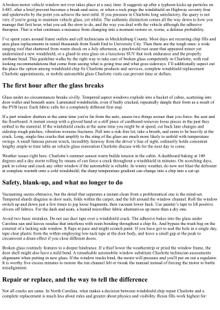 Car Window Replacement Charlotte: Handling Broken Glass Safely