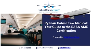 Ryanair Cabin Crew Medical Your Guide to the EASA AME Certification