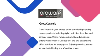 Explore Premium Floor Tiles for Bathroom at GrowCeramic – Shop Now Online