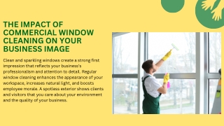 The Impact of Commercial Window Cleaning on Your Business Image