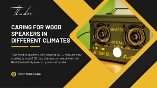Caring for Wood Speakers in Different Climates