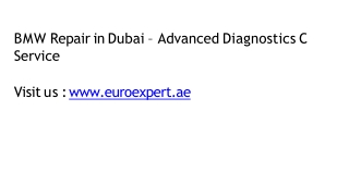 BMW Repair in Dubai – Advanced Diagnostics & Service