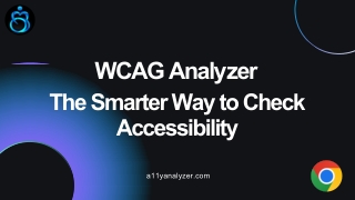WCAG Analyzer The Smarter Way to Check Accessibility
