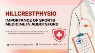 Sports Medicine In Abbotsford - Hillcrestphysio
