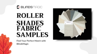 Roller Shades Fabric Samples