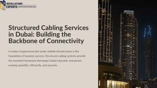 Key Benefits of Structured Cabling Services