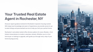 Your Trusted Real Estate Agent in Rochester, NY