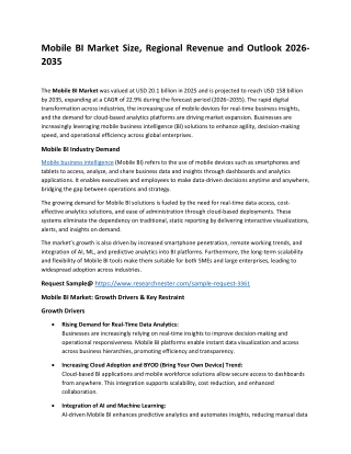 Mobile BI Market