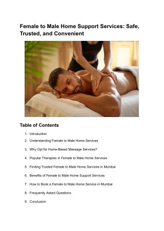 Female to Male Home Support Services_ Safe, Trusted, and Convenient