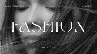 Black and White Modern Photo Fashion Presentation